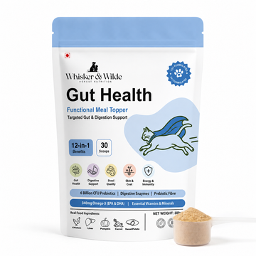 Gut Health Cat Topper · 6 Billion CFU Probiotics for Loose Stools, Hairballs & Sensitive Stomachs