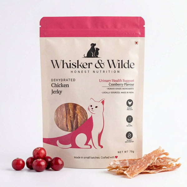 Dehydrated Chicken Jerky – Cranberry (Cat)