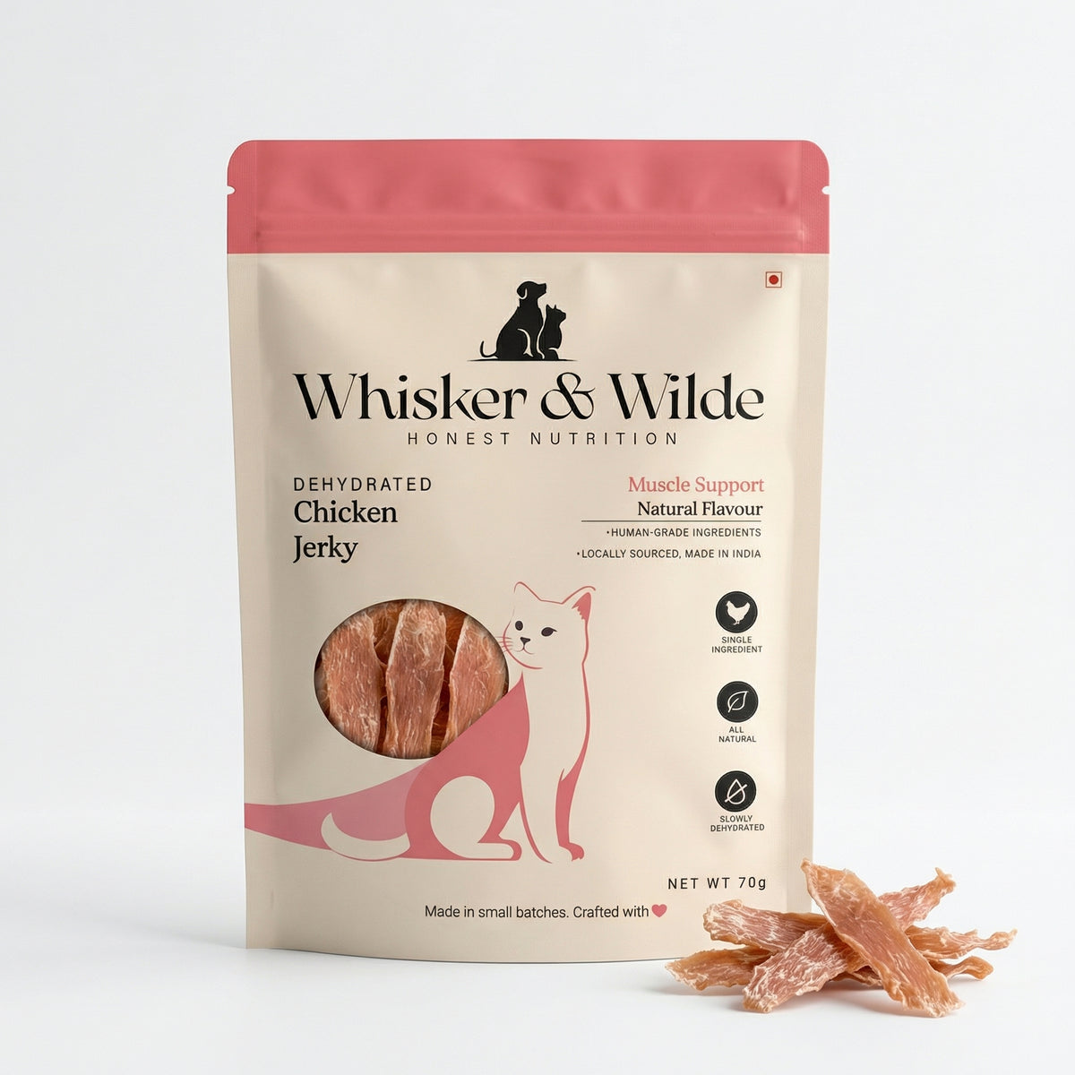 Dehydrated Chicken Jerky – Original (Cat)