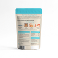 Back of Whisker & Wilde dehydrated anchovies package showing sourcing journey and ingredient information