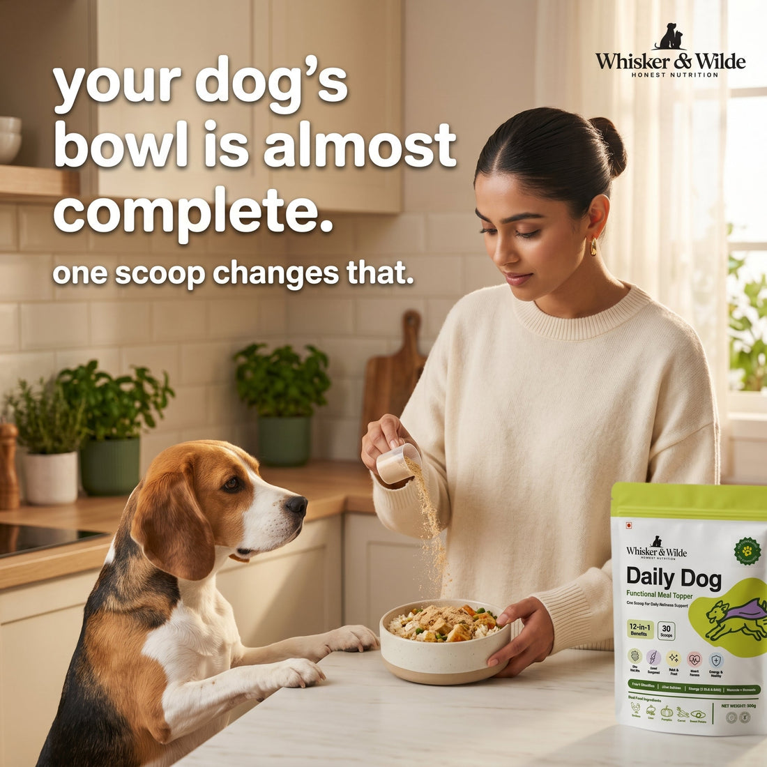 Daily Dog Topper · 12-in-1 Vital Benefits - Whisker and Wilde