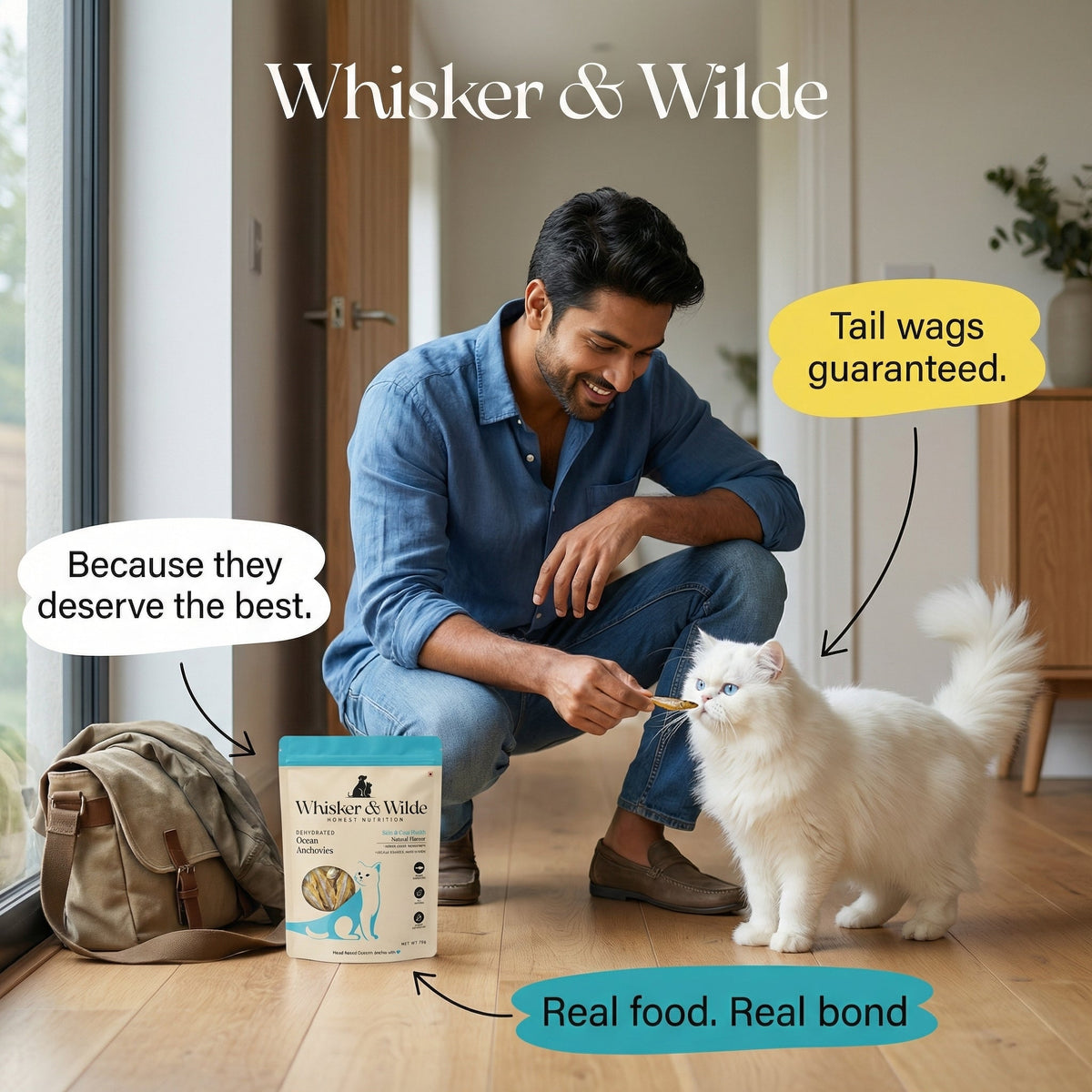 Dehydrated Anchovies – Original (Cat) - Whisker and Wilde
