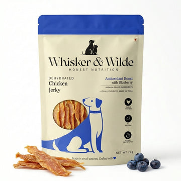 Dehydrated Chicken Jerky – Blueberry (Dog) - Whisker and Wilde