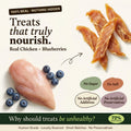Dehydrated Chicken Jerky – Blueberry (Dog) - Whisker and Wilde