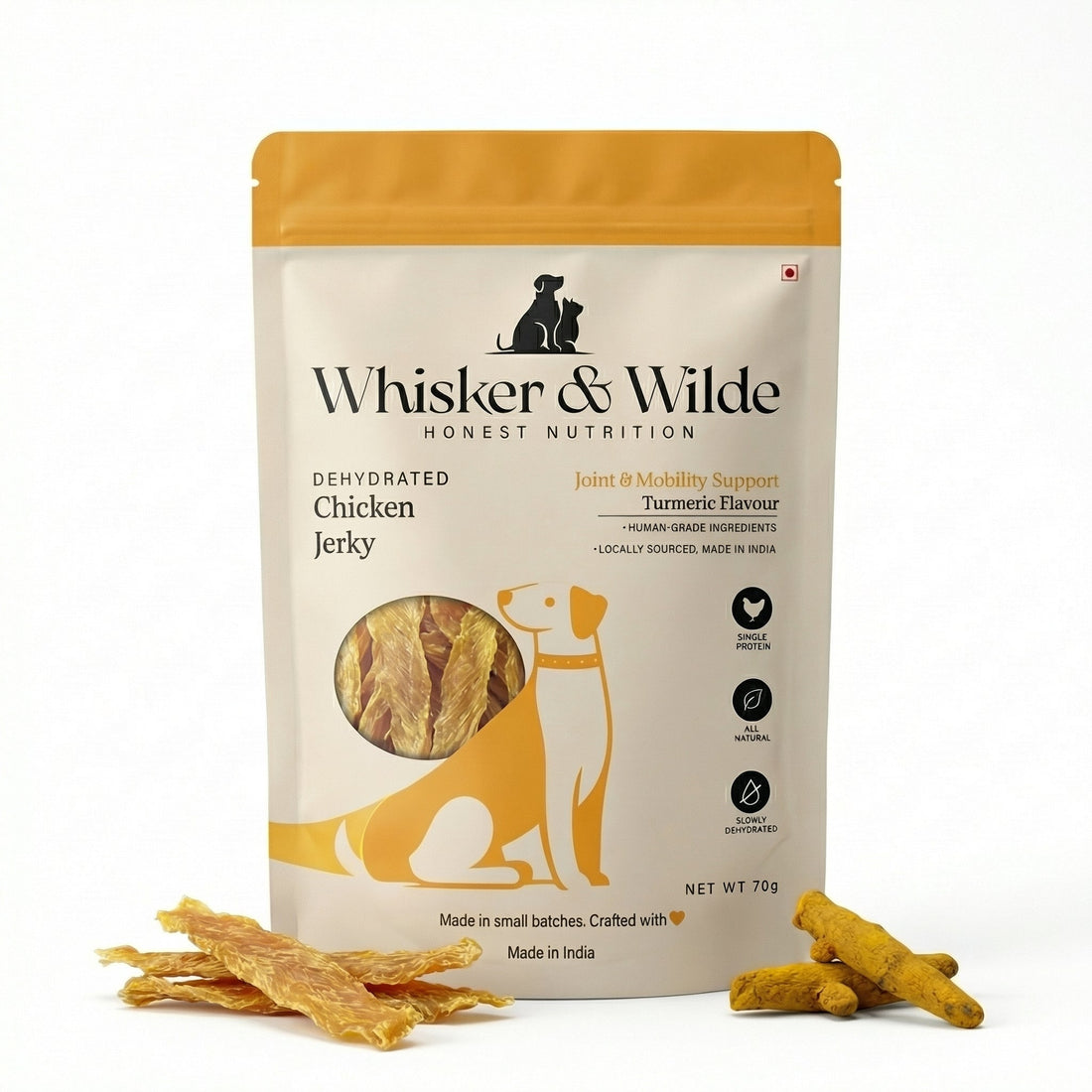 Chicken Jerky — Turmeric + Black Pepper