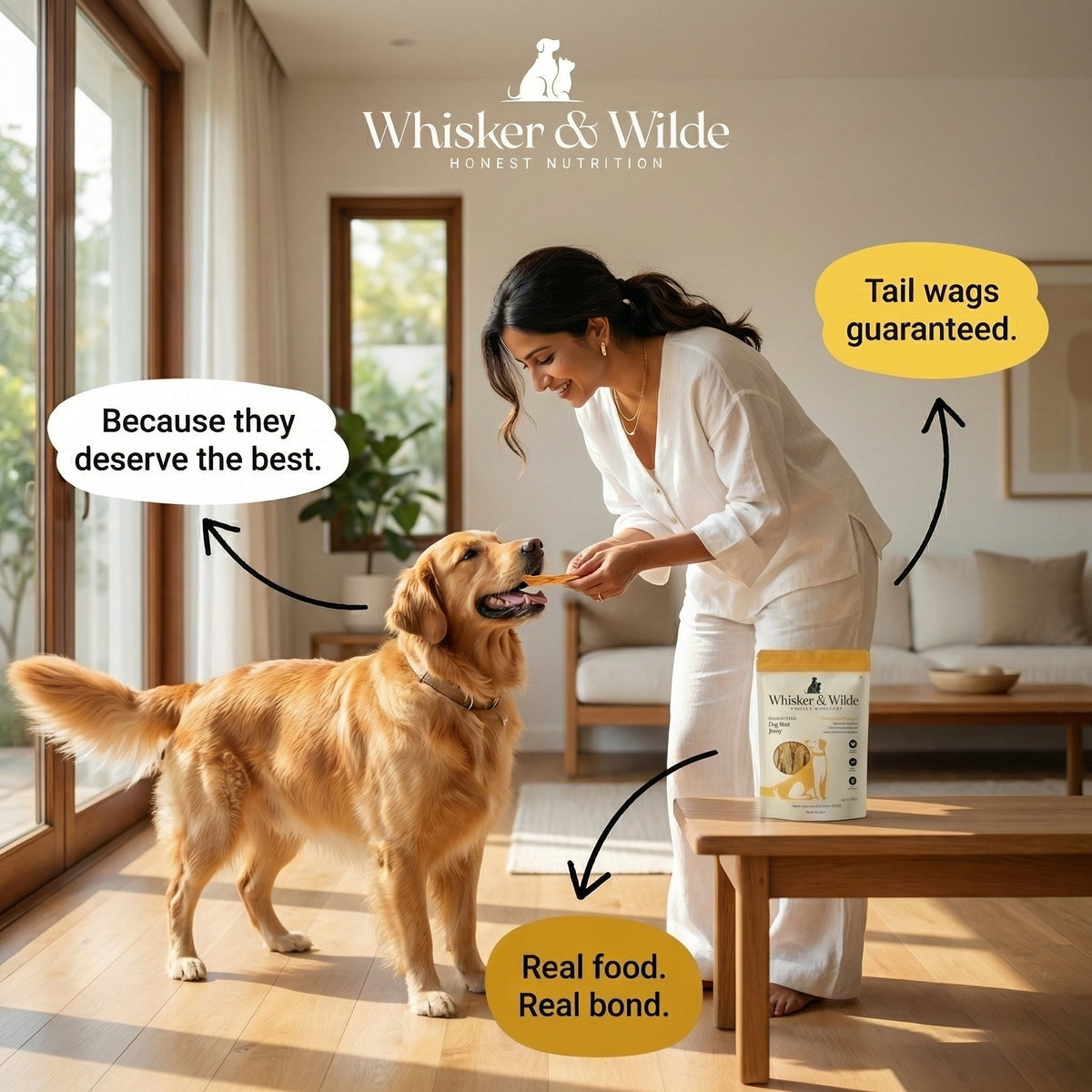 Dehydrated Chicken Jerky – Turmeric (Dog) - Whisker and Wilde