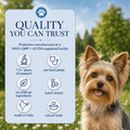 Gut Health Dog Topper · 6 Billion CFU Probiotics for Loose Stools, Gas & Paw Licking - Whisker and Wilde