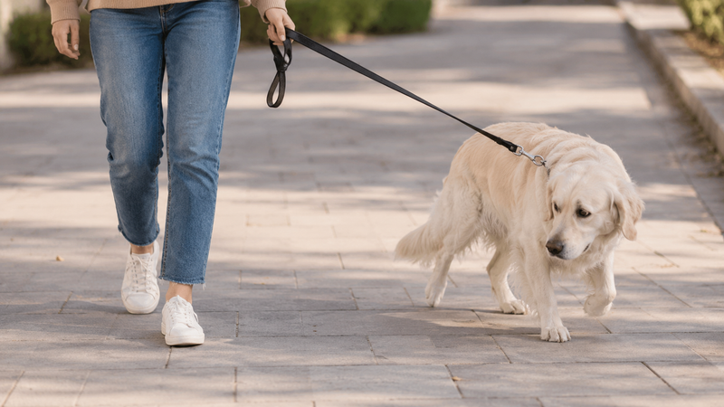 Slower on walks